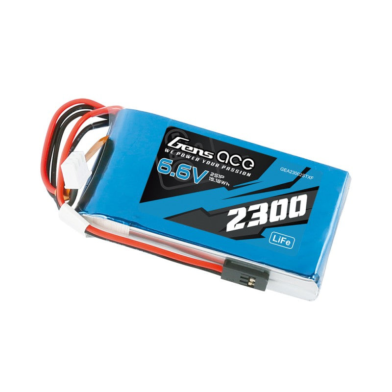 Gens ace 2300mAh 6.6V 2S Li-Fe Μπαταρία Πομπού (Radio Transmitter) με Futaba Plug
