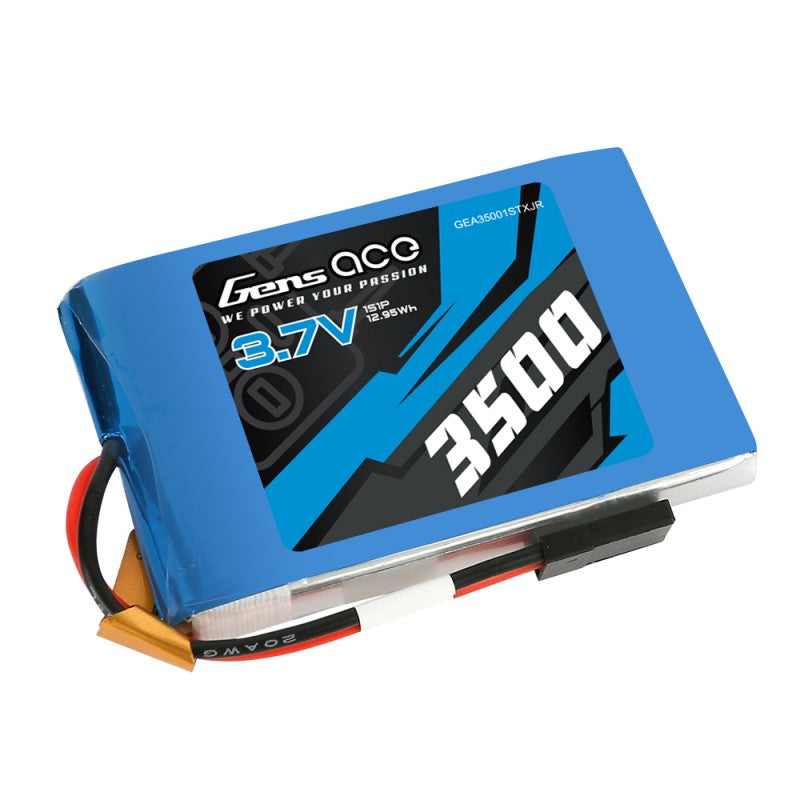 Gens ace 3500mAh 3.7V TX 1S1P Lipo Battery Pack with JR Plug