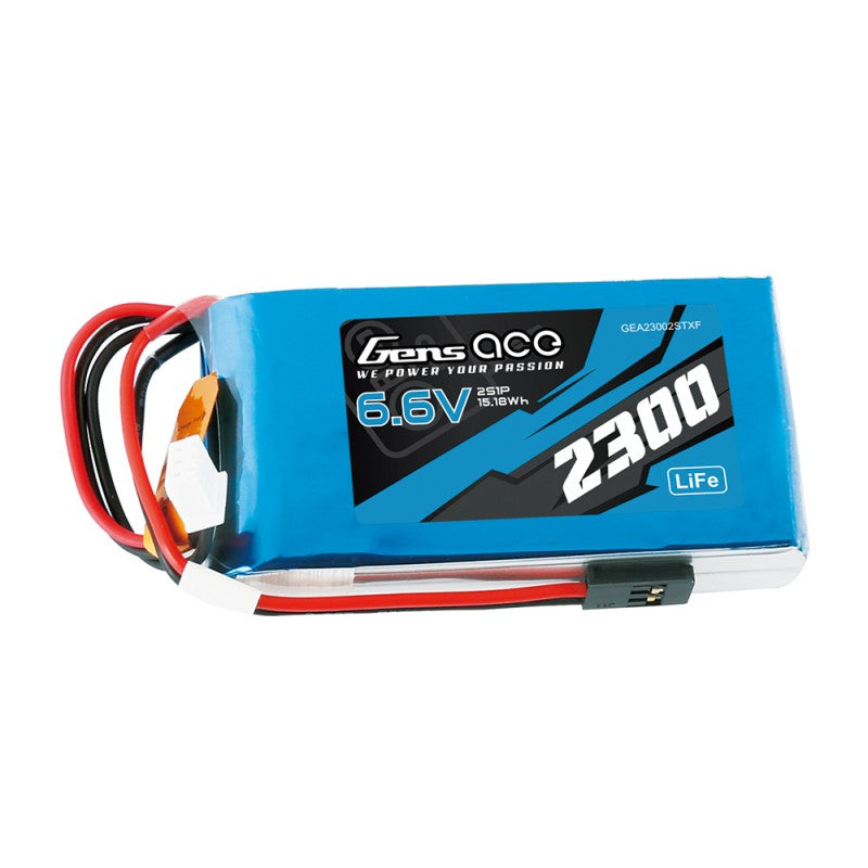 Gens ace 2300mAh 6.6V 2S Li-Fe Μπαταρία Πομπού (Radio Transmitter) με Futaba Plug
