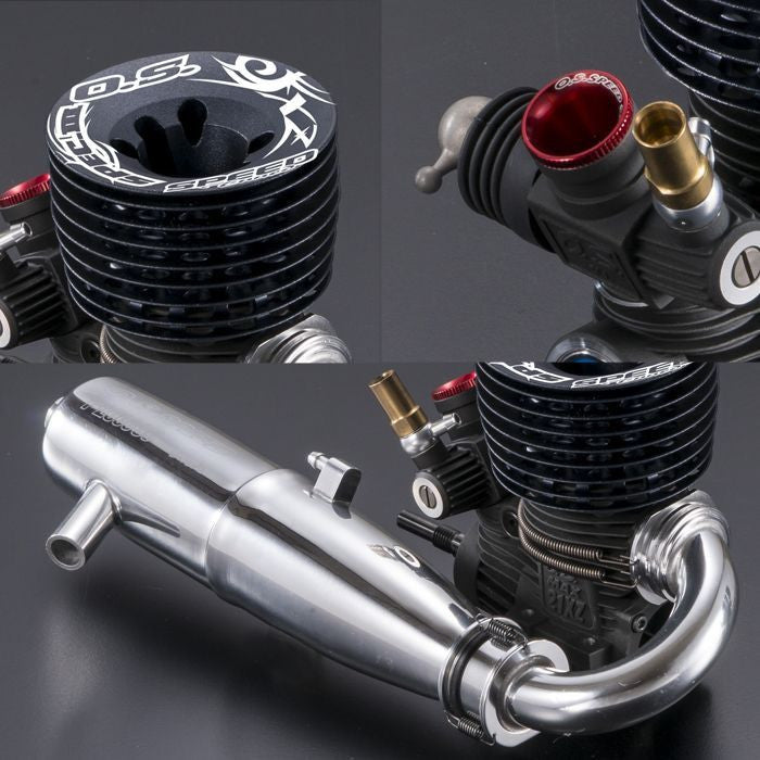O.S. 21XZ-B SPEC III Competition Off-Road Buggy Engine COMBO SET W/T-2060SC - RACERC