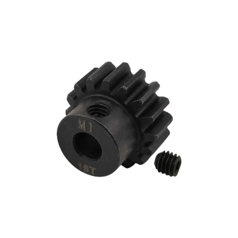 ProtonRC HSS M1 Motor Pinions Gear 11T-30T  Black for 5mm shaft M4 Screw Hole with set screw