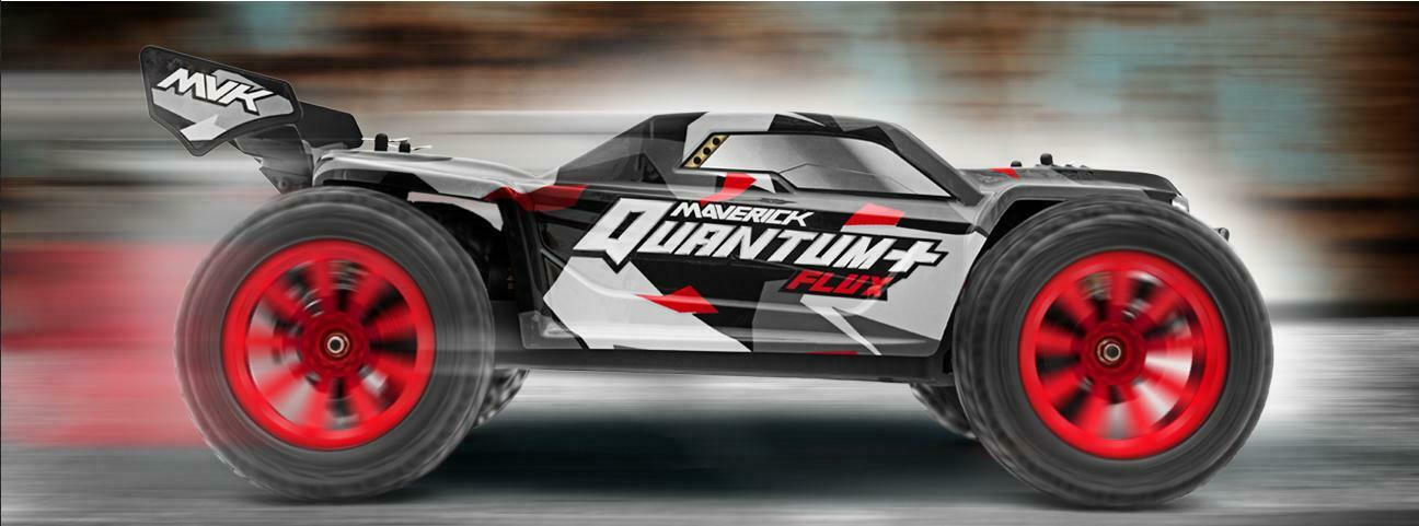 MAVERICK Quantum+ XT Flux 3s 1/10 Stadium Truck - Red