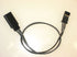 225mm Triple Black 22 gauge soft PVC servo extension - RACERC