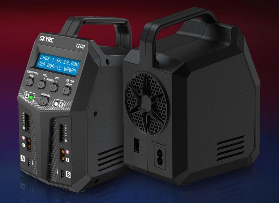 SkyRC T200 AC/DC DUO LiPo 1-6s 12A 100W Charger - RACERC