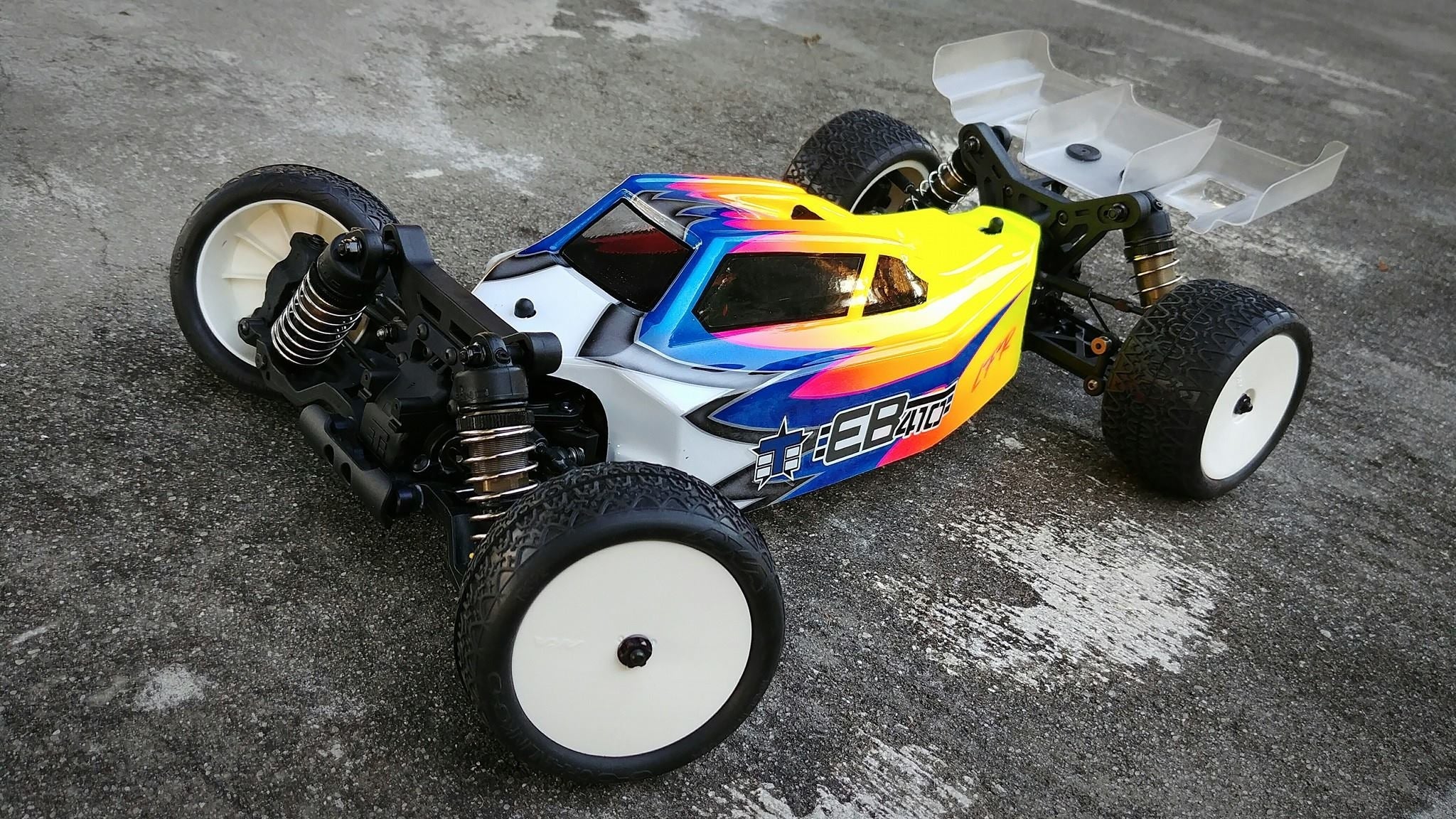 LFR A2 Tactic body w/ 2 wing set (clear) for Tekno EB410 4WD - RACERC