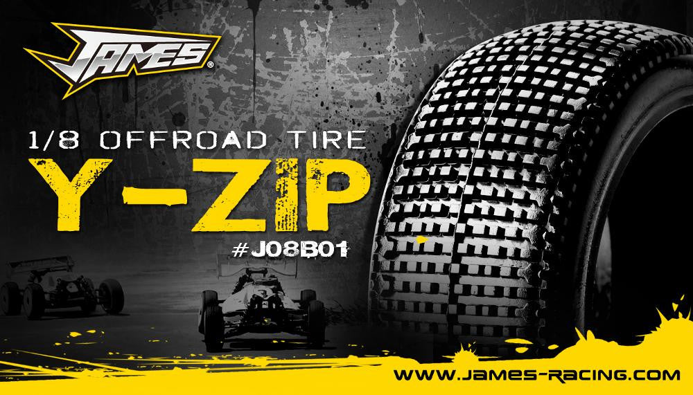 James Racing Y-Zip M3 Soft preglued , yellow rim (2) - RACERC