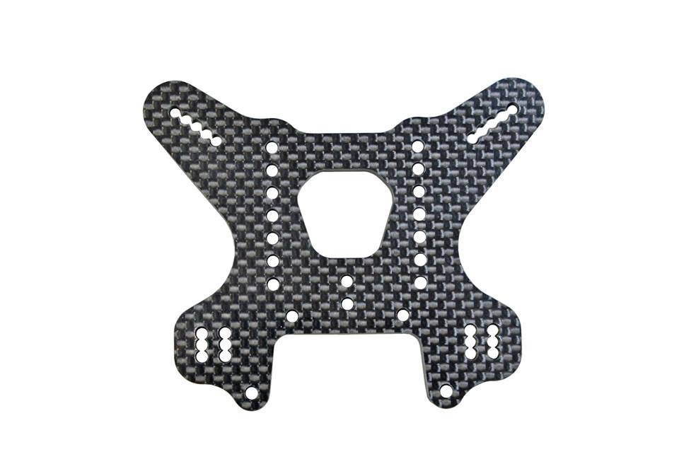 Mugen Seiki E2566-B Graphite Rear Shock Tower: X8, X8E - RACERC