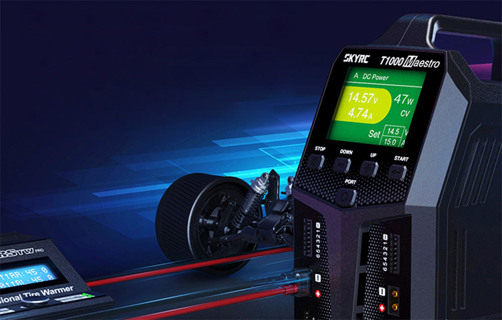 SkyRC T1000 Maestro AC/DC Duo Charger 450W / 1000W 20A Διπλός Φορτιστής