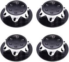 ProtonRC 4Pcs RC Car 1/8 Scale 17mm Hex Wheel Nut Anti-Skid Dust Lock Nuts Adapter Wheel (Black)