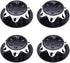 ProtonRC 4Pcs RC Car 1/8 Scale 17mm Hex Wheel Nut Anti-Skid Dust Lock Nuts Adapter Wheel (Black)