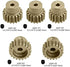 ProtonRC Aluminum 7075 Hard Coated 32DP Motor Pinions Gear - Ti Gold for 3.175 Shaft