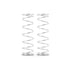 XRAY Long Progressive Spring Set (2) (Medium Hard - 4 Stripe) - RACERC