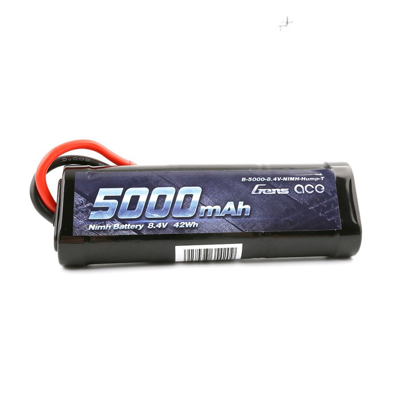 Gens ace Traxxas 5000mAh 8.4V 7-Cell NiMH Hump Battery Pack with T plug