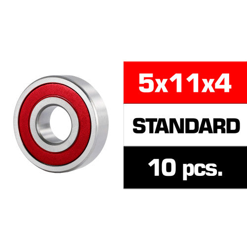 5X11X4MM "HS" RUBBER SEALED BEARING SET (10PCS)
