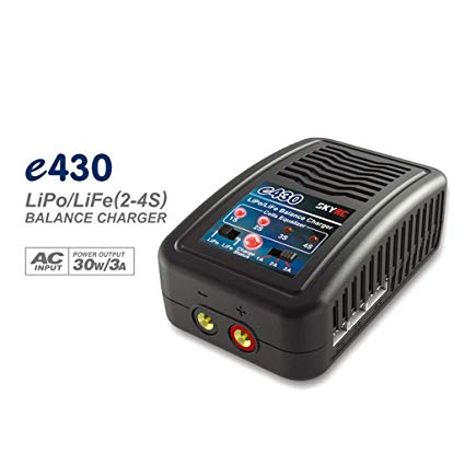 SkyRC E430 Lipo Charger AC 3A 30W 2-4s - RACERC
