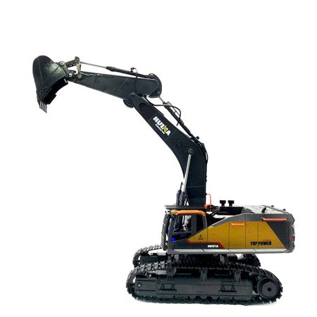 HUINA 1592 1/14 RC Excavator 22CH 2.4GHz – Τηλεκατευθυνόμενος Εκσκαφέας με Die-Cast Καμπίνα & Κάδο
