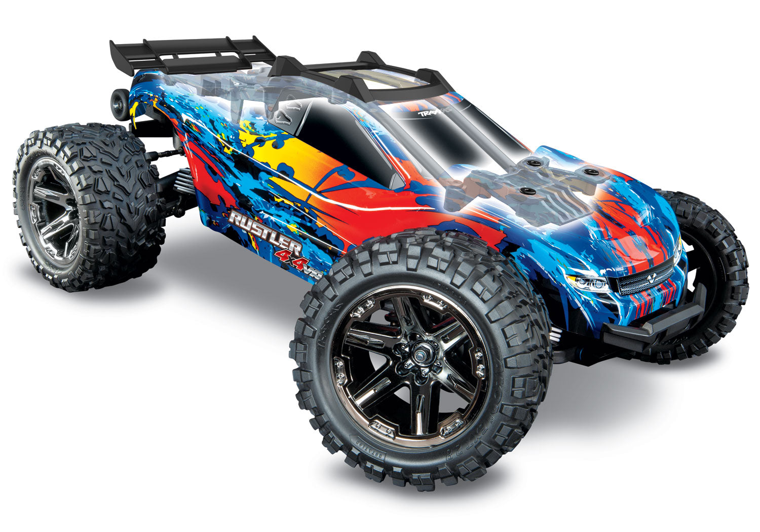 Traxxas Rustler 4X4 VXL Brushless RTR 1/10 4WD Stadium Truck (Red) w/TQi 2.4GHz Radio & TSM - RACERC