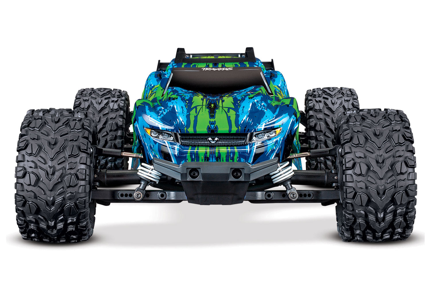 Traxxas Rustler 4X4 VXL Brushless RTR 1/10 4WD Stadium Truck (Green) w/TQi 2.4GHz Radio & TSM - RACERC