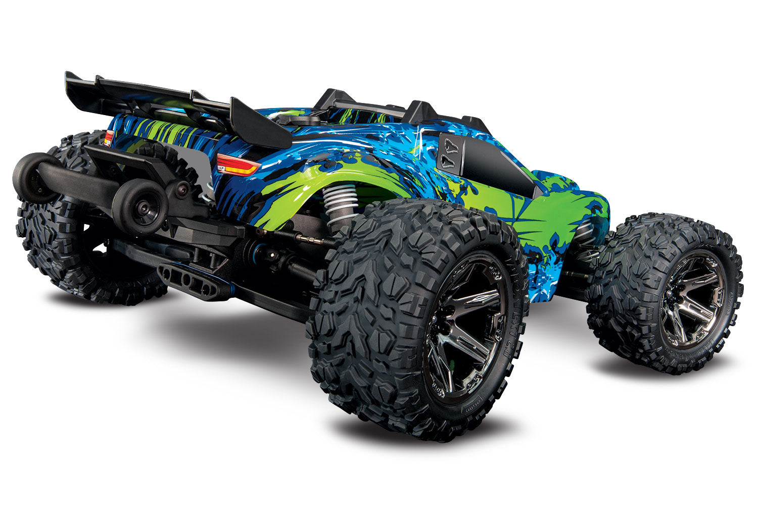 Traxxas Rustler 4X4 VXL Brushless RTR 1/10 4WD Stadium Truck (Green) w/TQi 2.4GHz Radio & TSM - RACERC