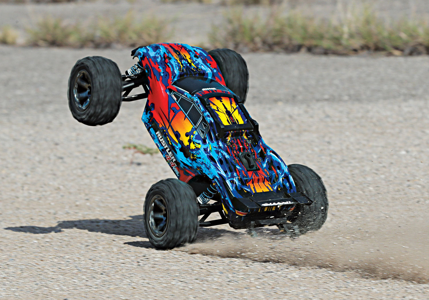 Traxxas Rustler 4X4 VXL Brushless RTR 1/10 4WD Stadium Truck (Red) w/TQi 2.4GHz Radio & TSM - RACERC