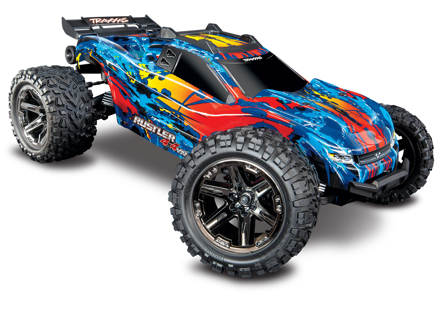 Traxxas Rustler 4X4 VXL Brushless RTR 1/10 4WD Stadium Truck (Red) w/TQi 2.4GHz Radio & TSM - RACERC
