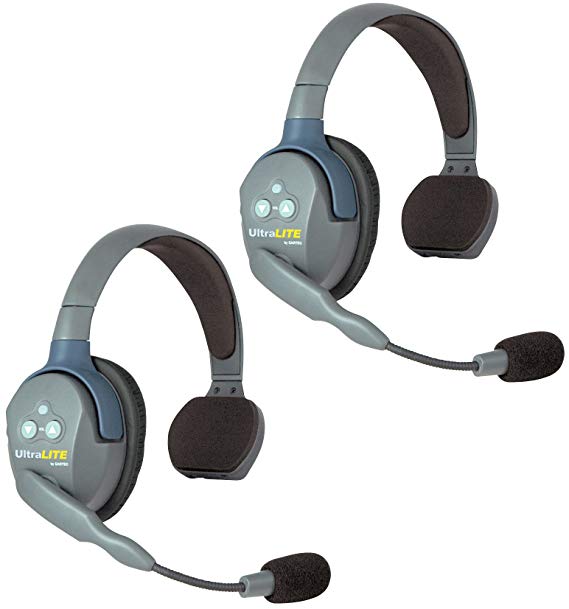 Eartec UltraLITE UL2S HD Kit - 2x Single Ear Ultralite Headphones, case, charger - RACERC
