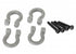 Traxxas TRX-4 Bumper D-Rings (Grey) (4)