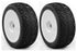 AKA Racing Handlebar 1/8 Buggy Tires (2) (Pre-Mounted) (White) (Super Soft) - RACERC