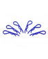 Body clip 1/8 - metallic blue (6) - RACERC