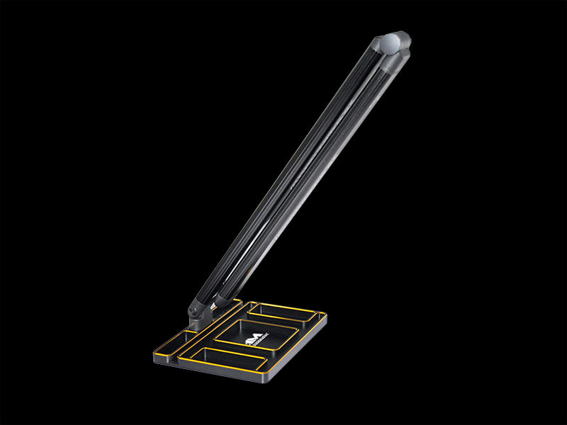 Arrowmax Alu Tray with LED Pit Lamp for Set-Up System Black Golden - RACERC