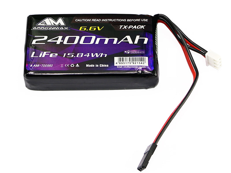 AM Lipo 2400mAh 6.6V For Futaba 4PK/4PX/4PV/7PX (AM-700992)