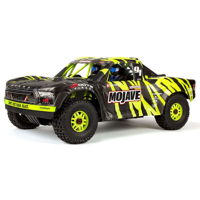 ARRMA Mojave 6S BLX 1/7 4WD RTR V2 Desert Truck (Black/Green) με Spektrum SLT3