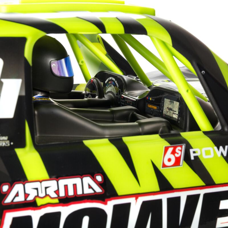 ARRMA Mojave 6S BLX 1/7 4WD RTR V2 Desert Truck (Black/Green) με Spektrum SLT3
