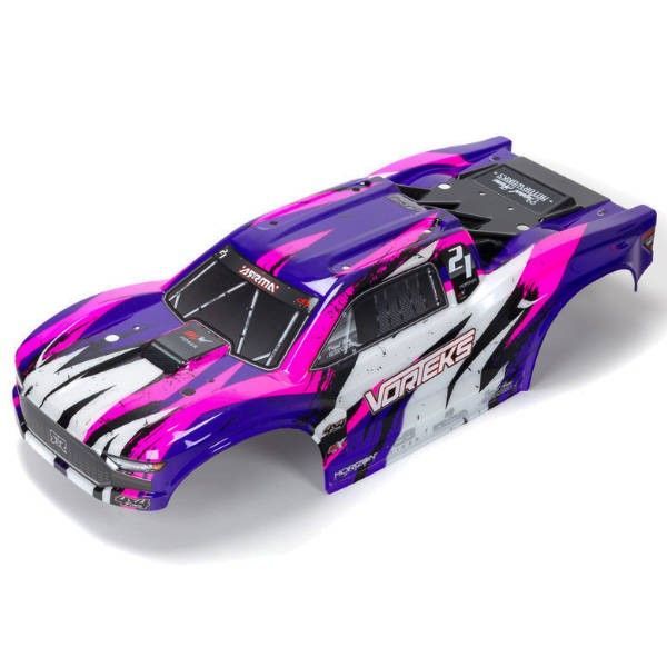 ARRMA VORTEKS 4X4 BLX Painted Decal Trimmed Body(Purple) - ARA402327