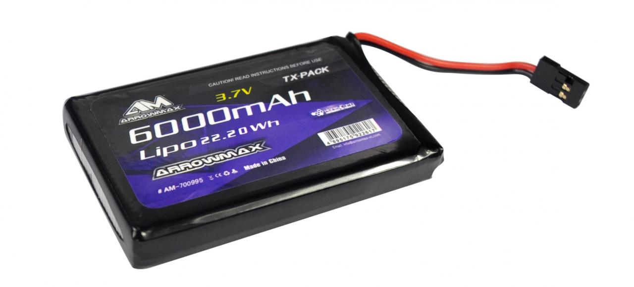 Arrowmax LiPo 6000mAh 3.7V For Sanwa M17 AM-700995 - RACERC