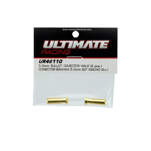 5.0mm BULLET CONNECTOR MALE (2pcs) - RACERC