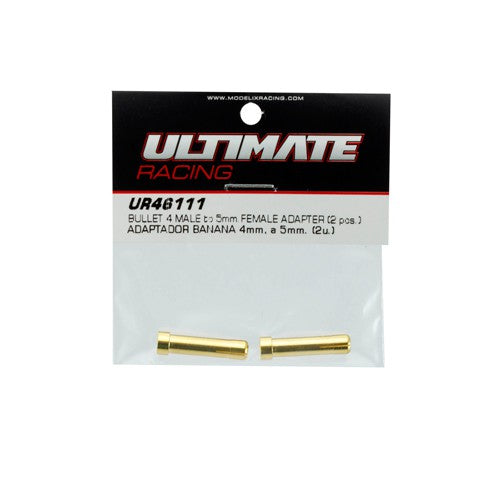 BULLET 4.0mm MALE to 5mm FEMALE ADAPTER (2pcs) - RACERC