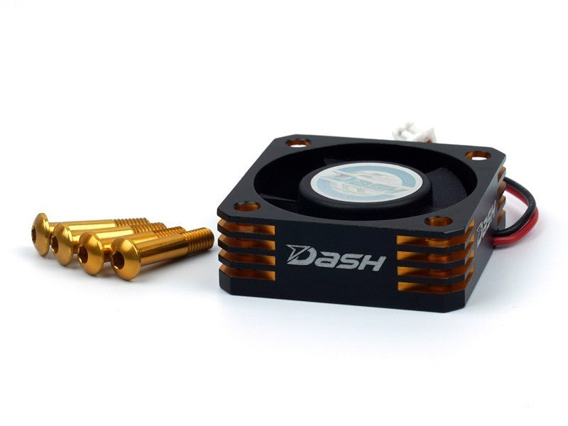 DASH Ultra High Speed ESC Cooling Fan (30x30mm) Alu Black Golden DA-770107 - RACERC