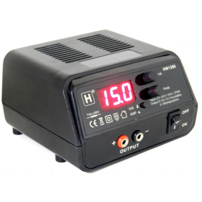 Hop Wo Power Supply 5-15V & 0-15A Adj HW1288 - RACERC