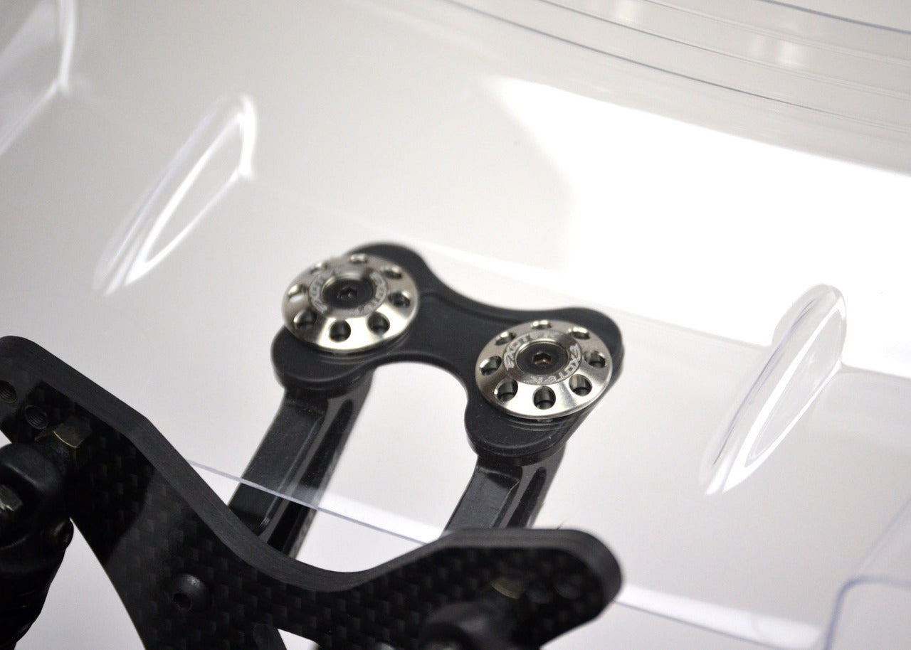 EXOTEK FLITE WING BUTTONS, TITANIUM (2) - RACERC