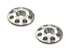 EXOTEK FLITE WING BUTTONS, TITANIUM (2) - RACERC