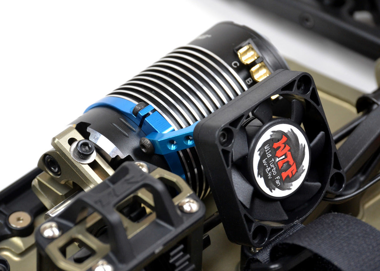 1/8 EXO FAN MOUNT- CLAMP ON SET, for 1/8 e-buggies - RACERC