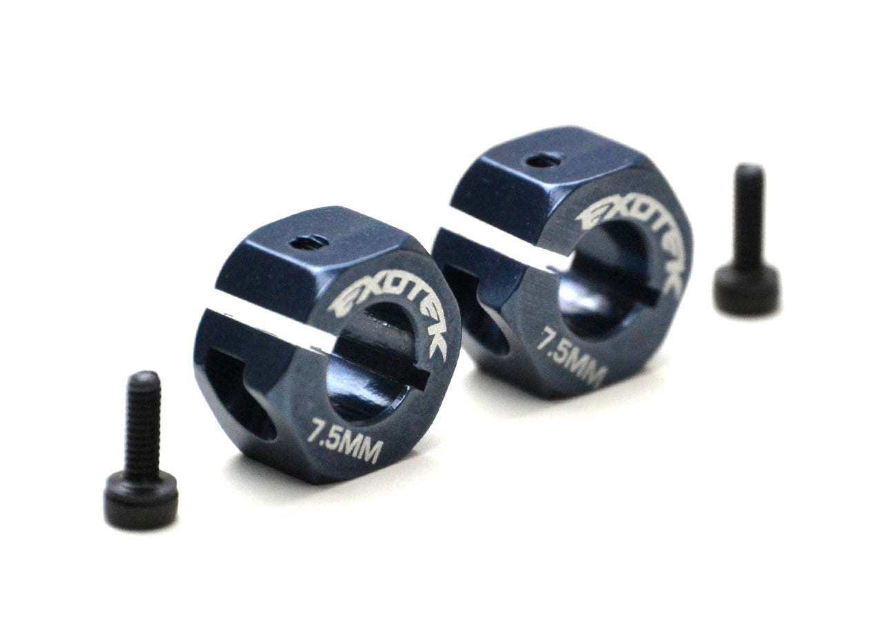 EB410 HEX SET, 7075 7.5MM WIDE, 1 pair +3mm - RACERC