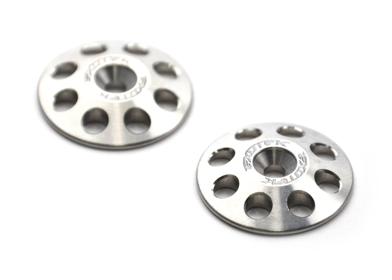 EXOTEK 1/8 XL WING BUTTONS, TITANIUM (2) - RACERC