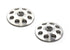 EXOTEK 1/8 XL WING BUTTONS, TITANIUM (2) - RACERC