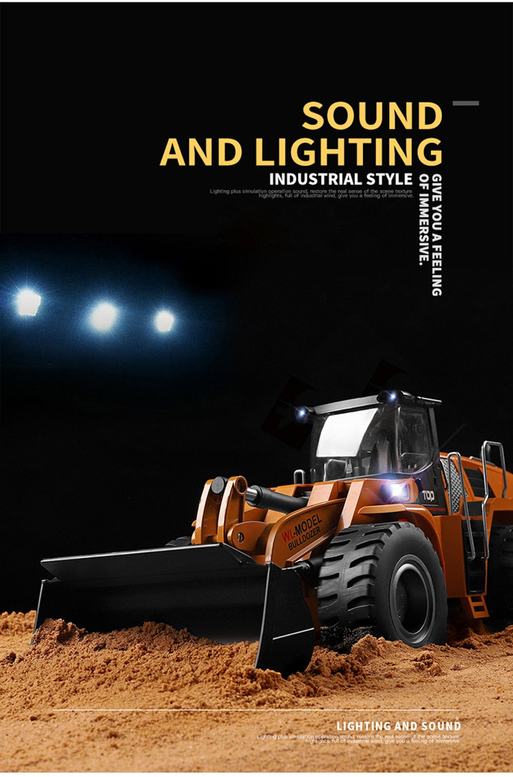 Wltoys 14800 1/14 2.4G Electric Remote Control Full Metallic Bulldozer