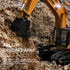 WLTOYS 16800 Alloy 1:16 2.4G RC Excavator Simulation Digger with LED Light Smoke