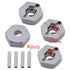 4Pcs 12mm Wheel Hex Hub Mount and Pins for HSP 1:10 RC Car Nitro Truck Truggy
