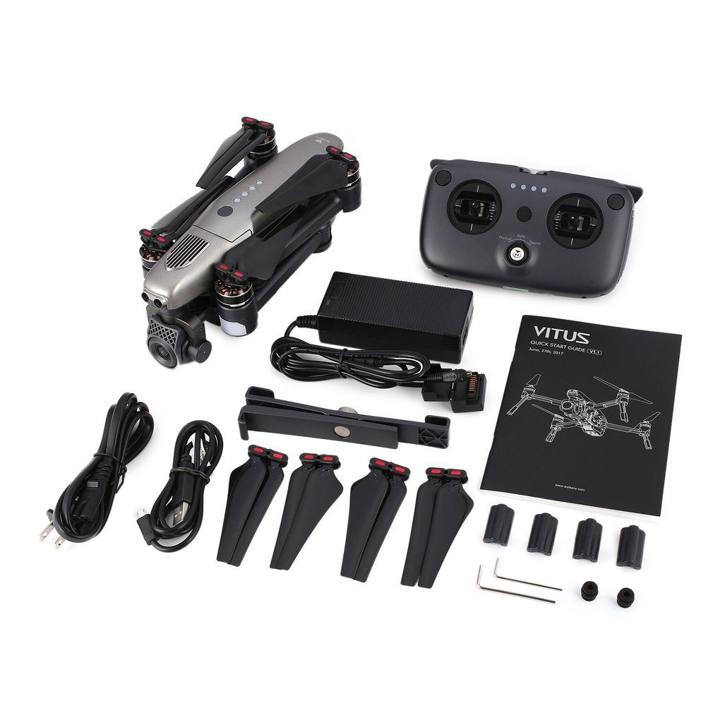 Walkera Vitus 320 5.8G Wi-Fi FPV Drone with 3-Axis 4K Camera, 3D Gimbal, DEVO F8S Remote Controller - RACERC