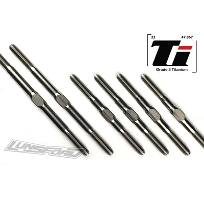 3mm Punisher Titanium Turnbuckles for Tekno EB410 - RACERC